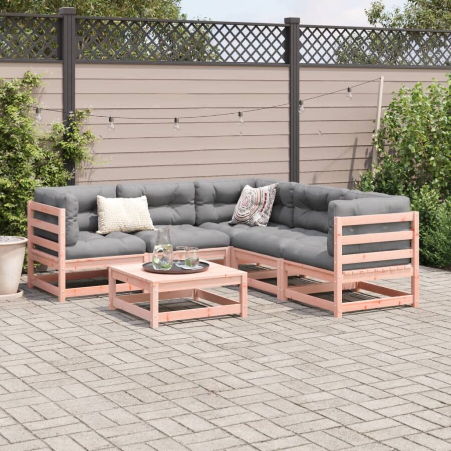 6-delige Loungeset massief douglas vurenhout - Afbeelding 3