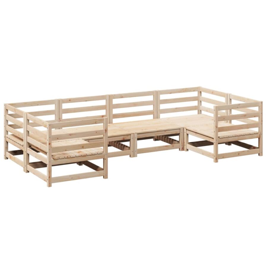 6-delige Loungeset massief grenenhout - Afbeelding 2