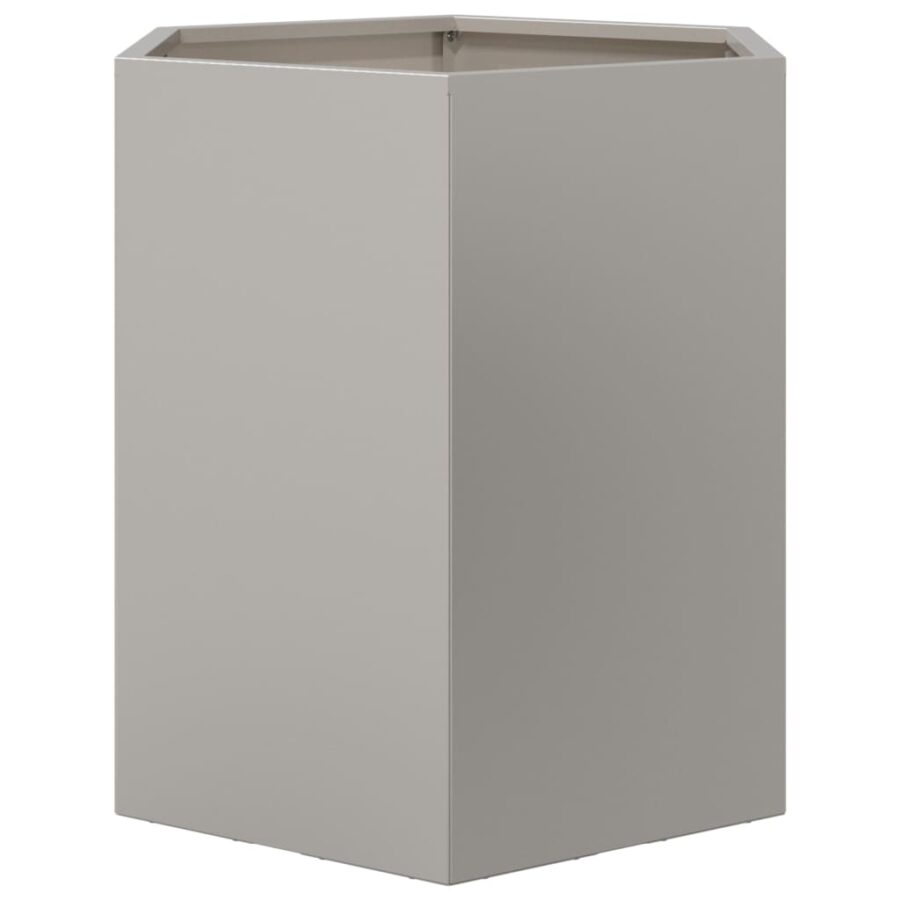 Plantenbakken 2 st zeshoek 46x40x45 cm roestvrijstaal - Afbeelding 8