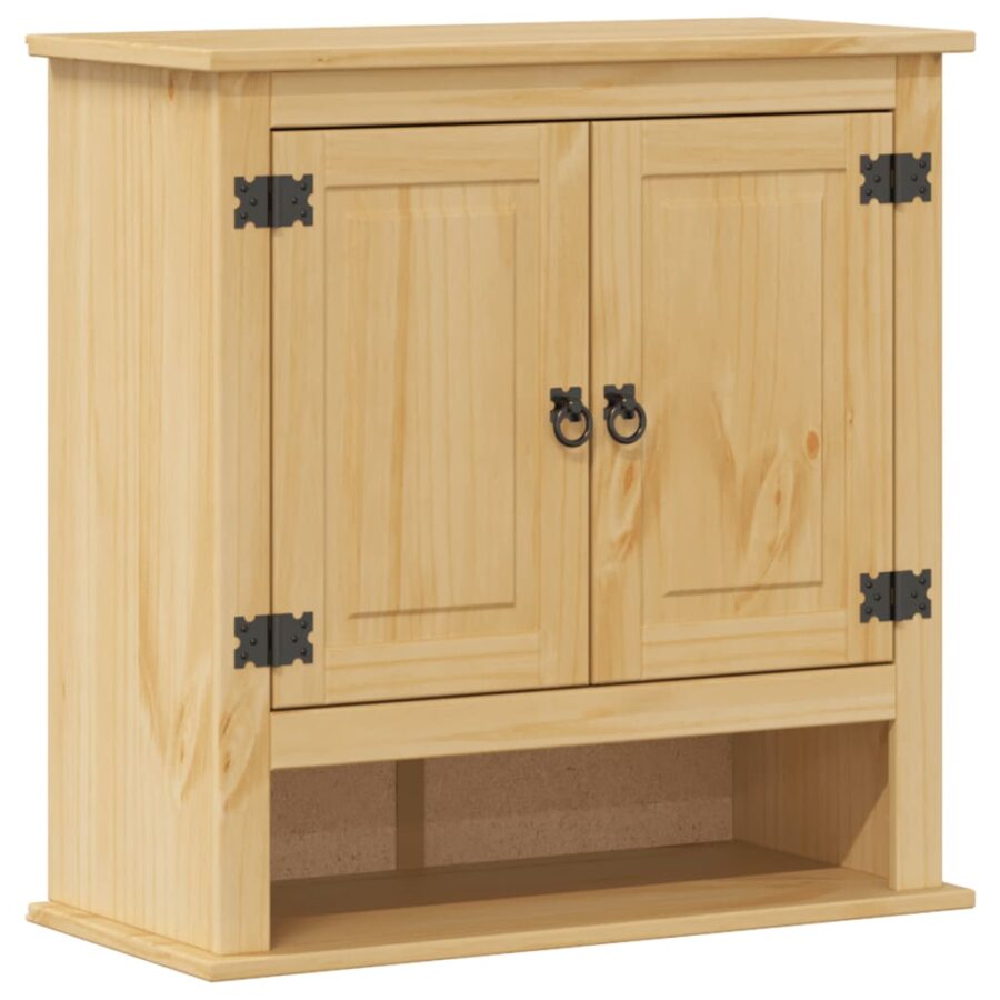 Badkamerwandkast Corona 70x33x71,5 cm massief grenenhout - Afbeelding 2