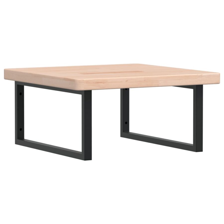 Badkamer wandschap staal en massief eikenhout - Afbeelding 2