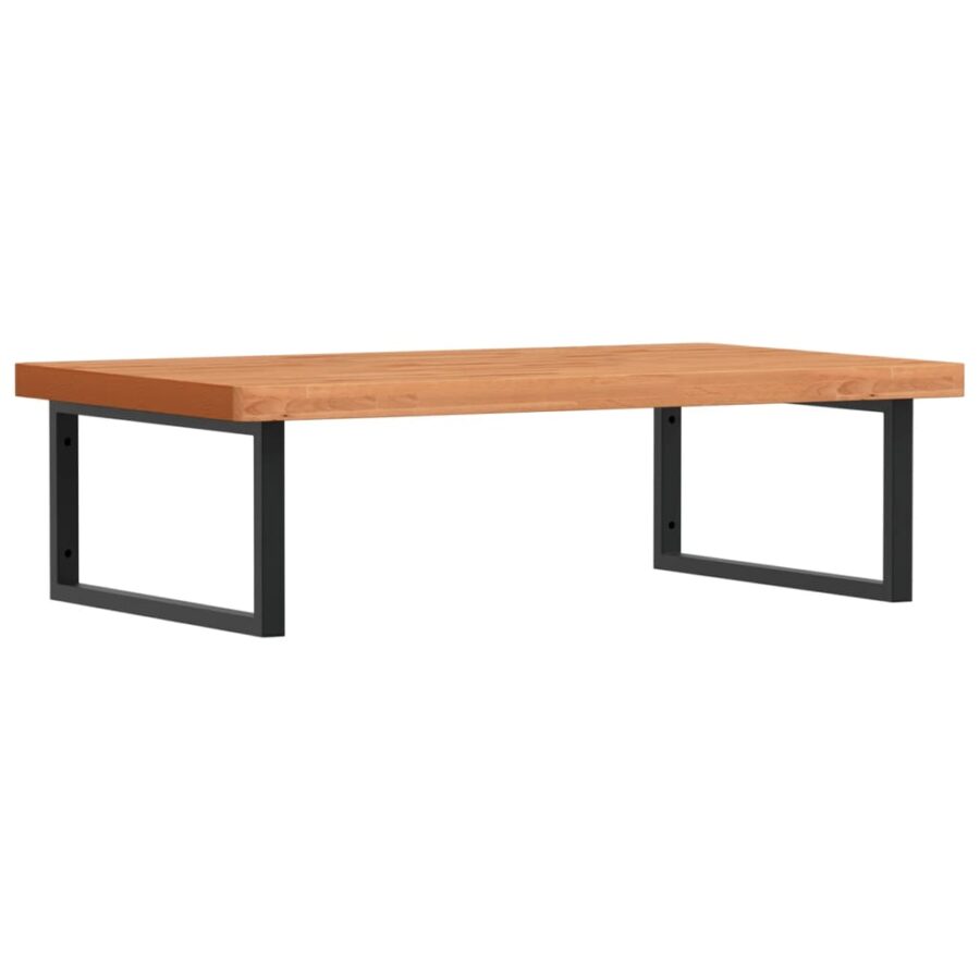 Badkamer wandschap staal en massief beukenhout - Afbeelding 2