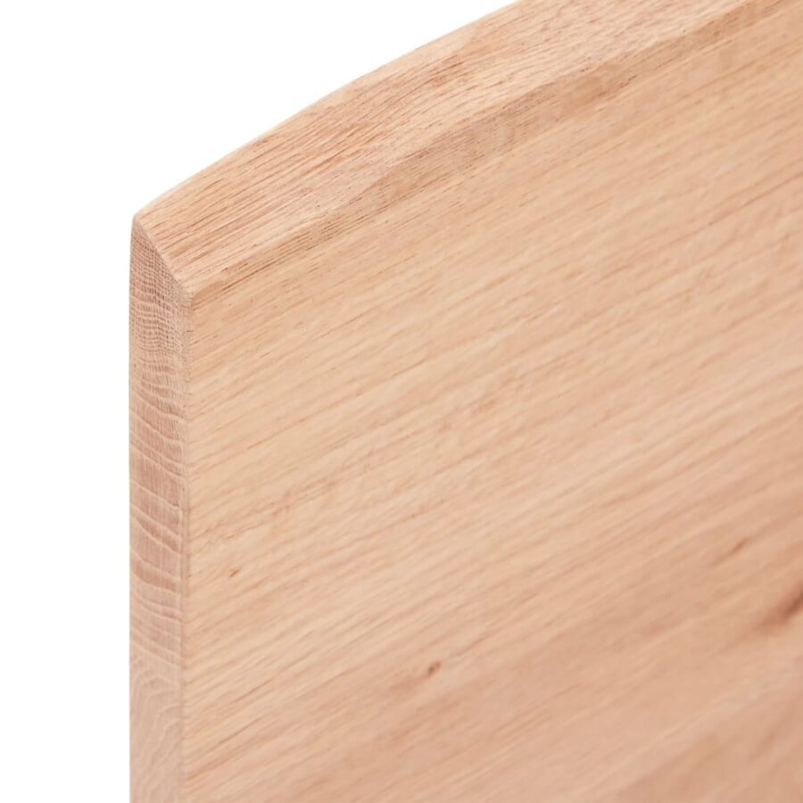 Badkamer wandschap staal en massief eikenhout - Afbeelding 9