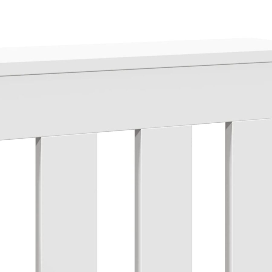 Radiatorombouw 104x20x82 cm bewerkt hout wit - Afbeelding 6
