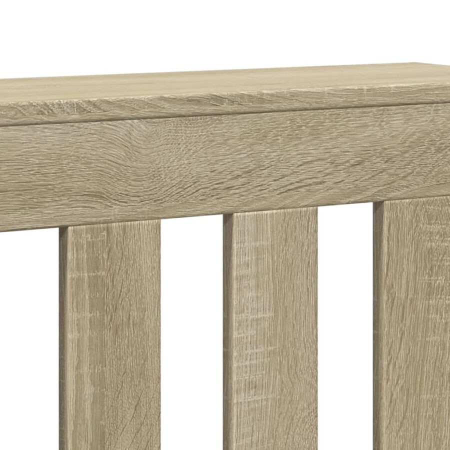 Radiatorombouw 104x20x82 cm bewerkt hout sonoma eikenkleurig - Afbeelding 6