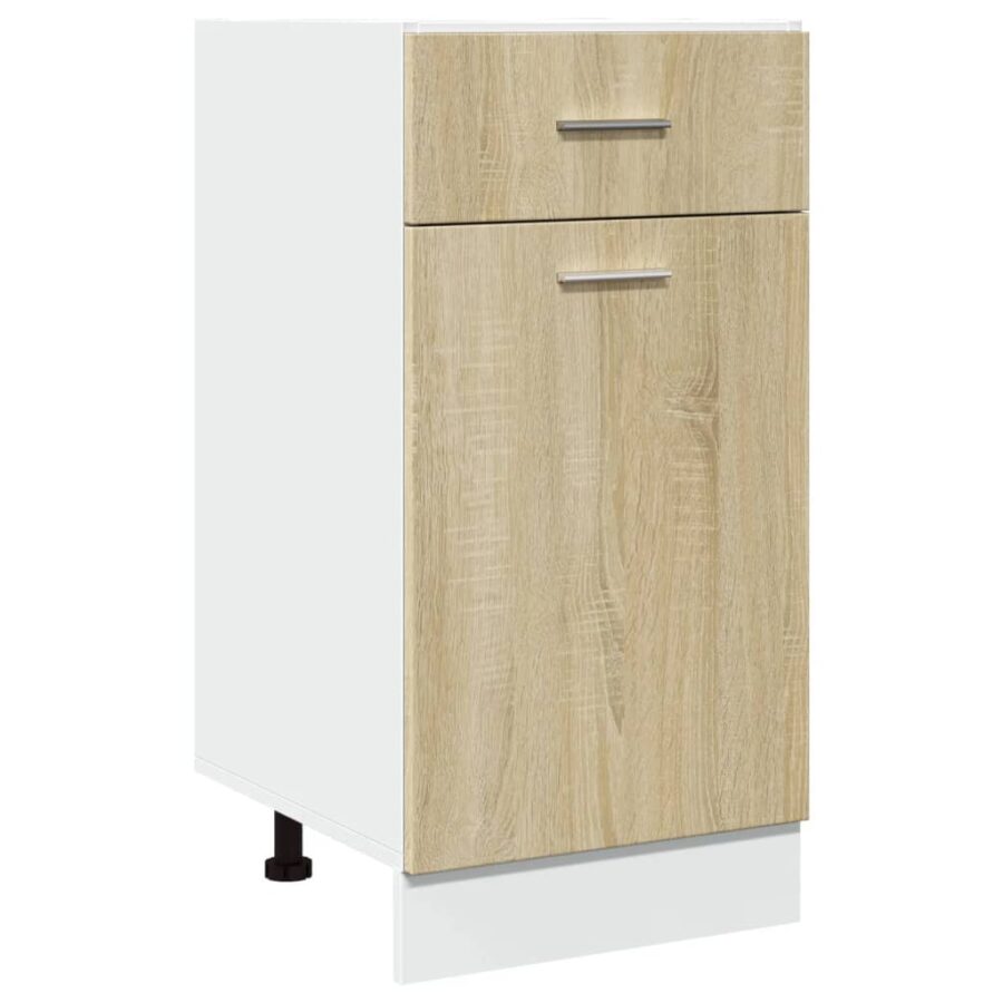 7-delige Keukenkastenset bewerkt hout sonoma eikenkleurig - Afbeelding 8