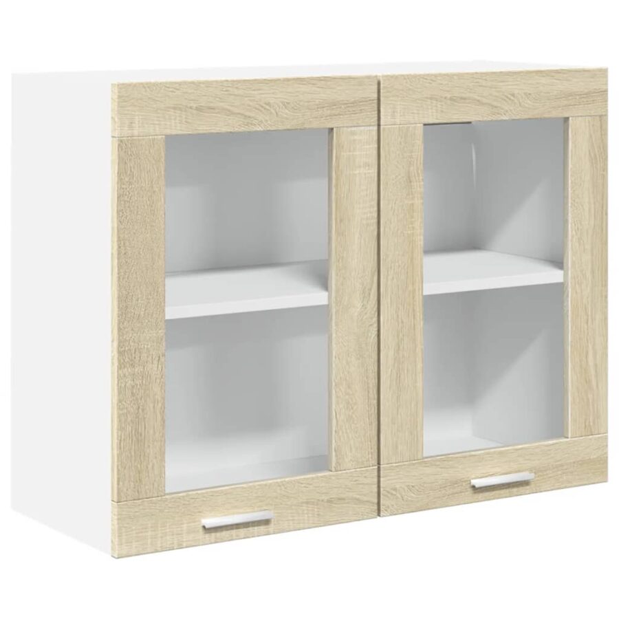 4-delige Keukenkastenset bewerkt hout sonoma eikenkleurig - Afbeelding 4