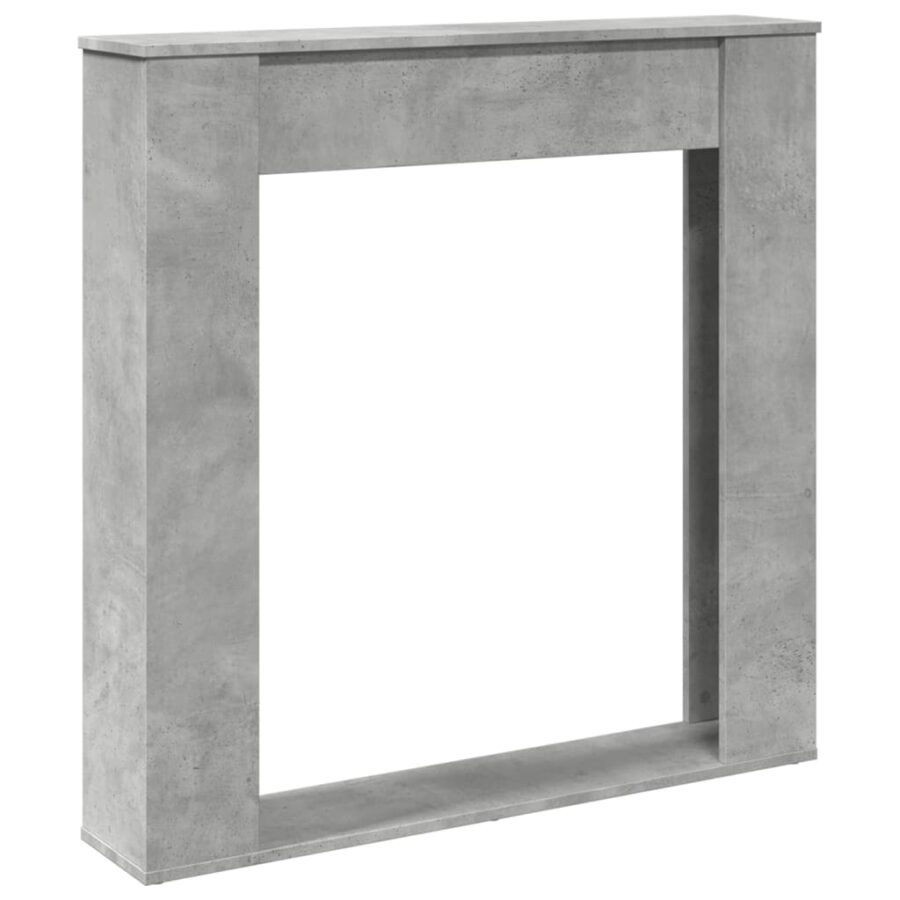 Haardombouw 100x20x100 cm bewerkt hout betongrijs - Afbeelding 2