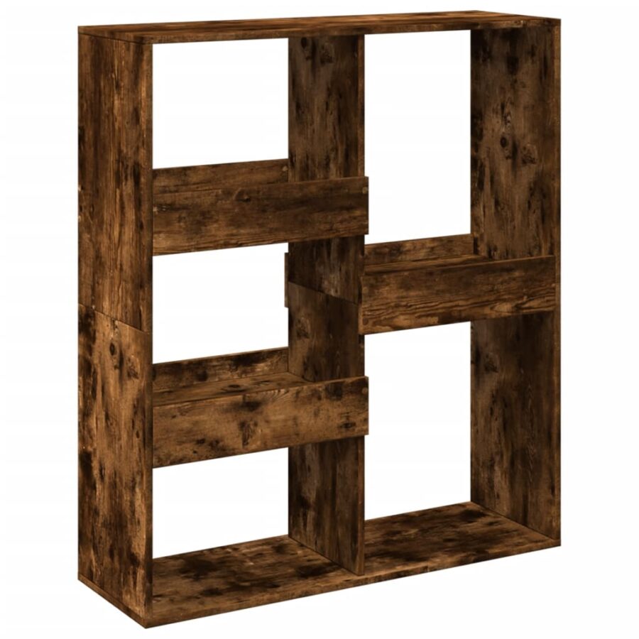 Kamerscherm 100x33x115 cm bewerkt hout gerookt eikenkleurig - Afbeelding 2