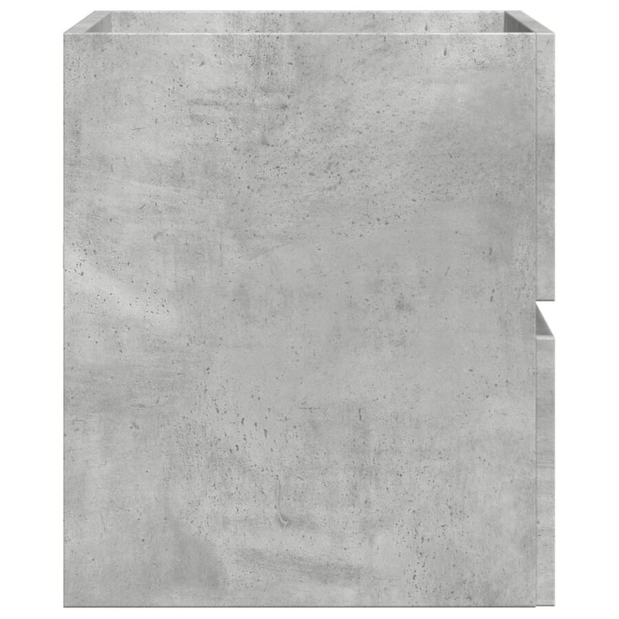 Badkamerkast 60x38,5x45 cm bewerkt hout betongrijs - Afbeelding 5