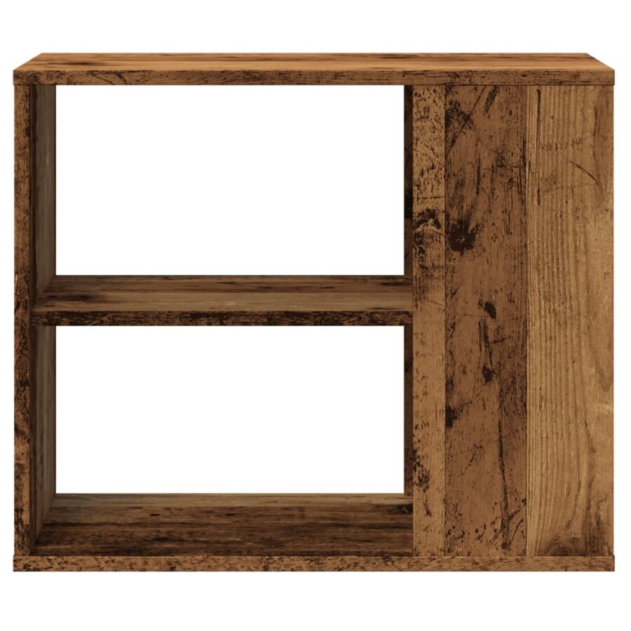 Bijzetkast 60x30x50 cm bewerkt hout oud houtkleurig - Afbeelding 4