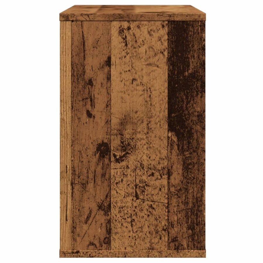 Bijzetkast 60x30x50 cm bewerkt hout oud houtkleurig - Afbeelding 5