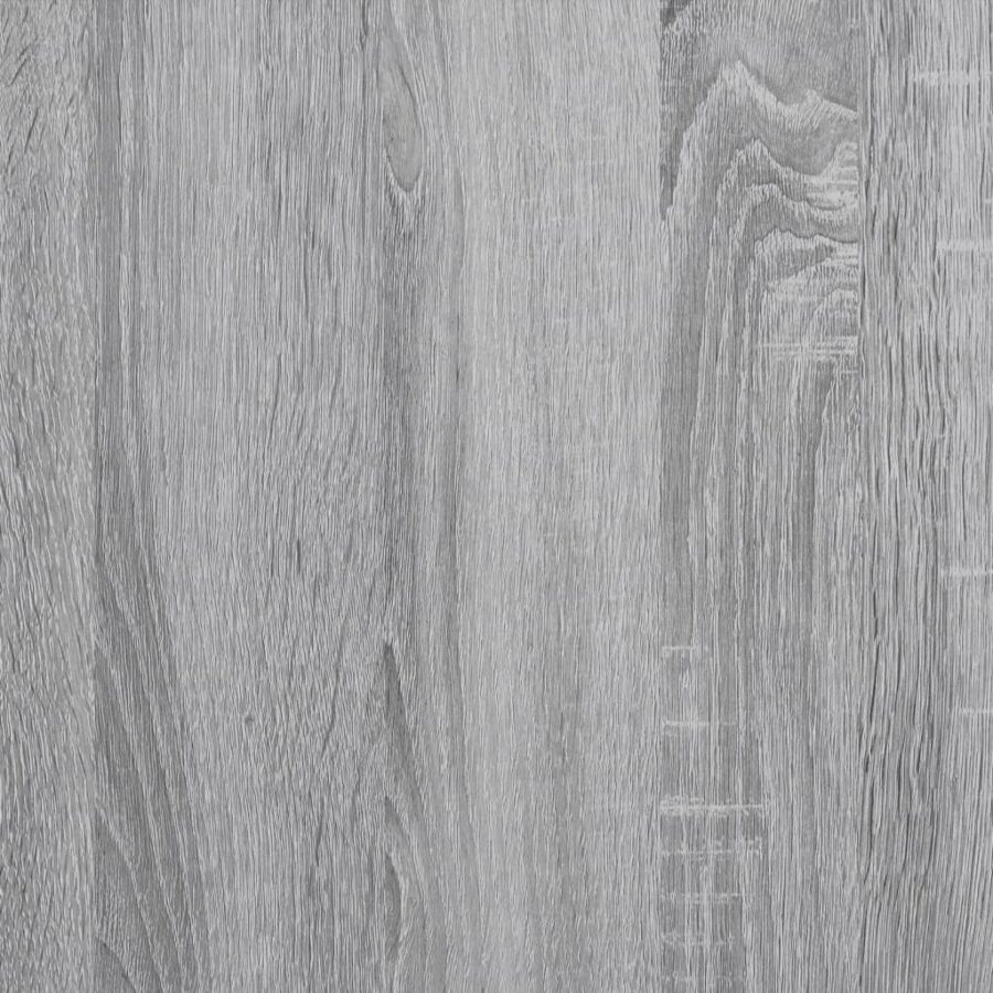 Boekenkast 80x30x114 cm bewerkt hout grijs sonoma eikenkleurig - Afbeelding 8