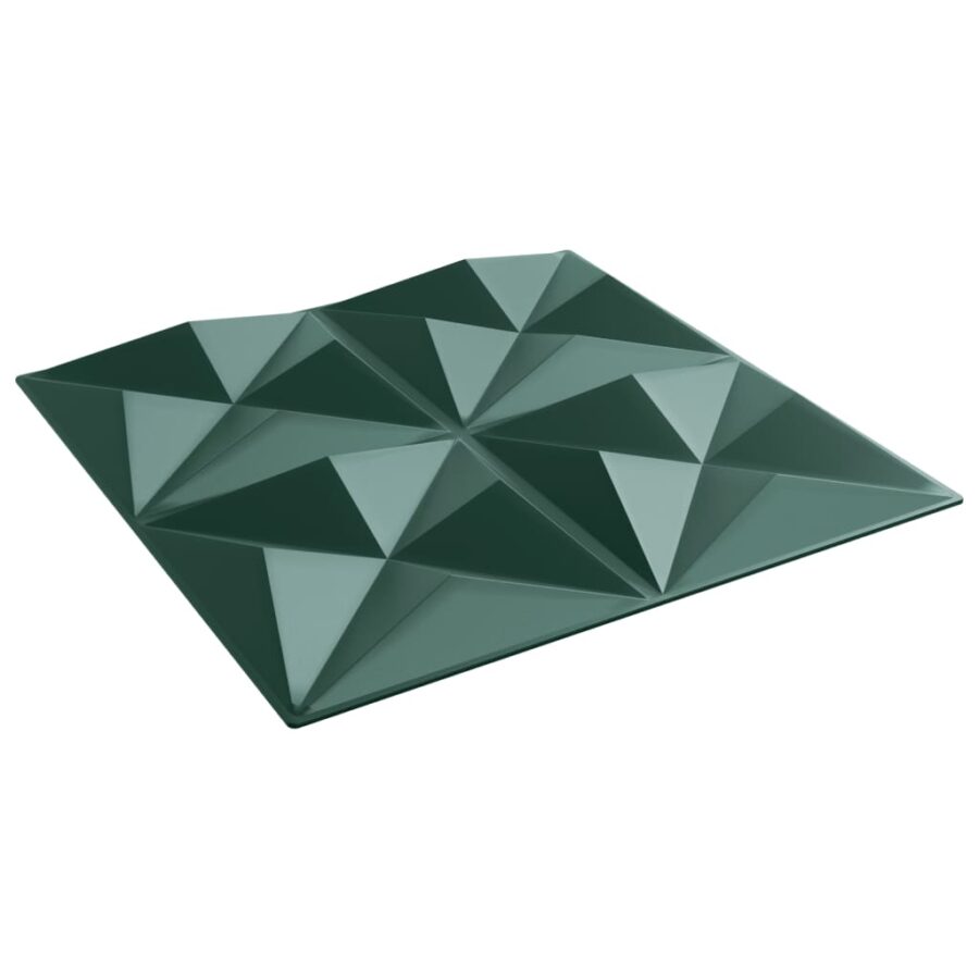 48 st Wandpanelen origami 12 m² 50x50 cm XPS groen - Afbeelding 5