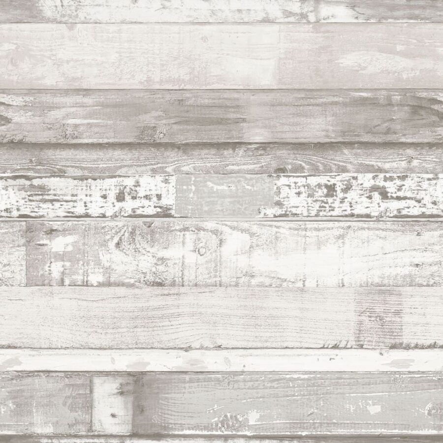 Noordwand Behang Homestyle Wood gebroken wit en grijs - Afbeelding 2