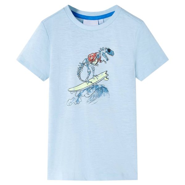 Kindershirt 92 lichtblauw