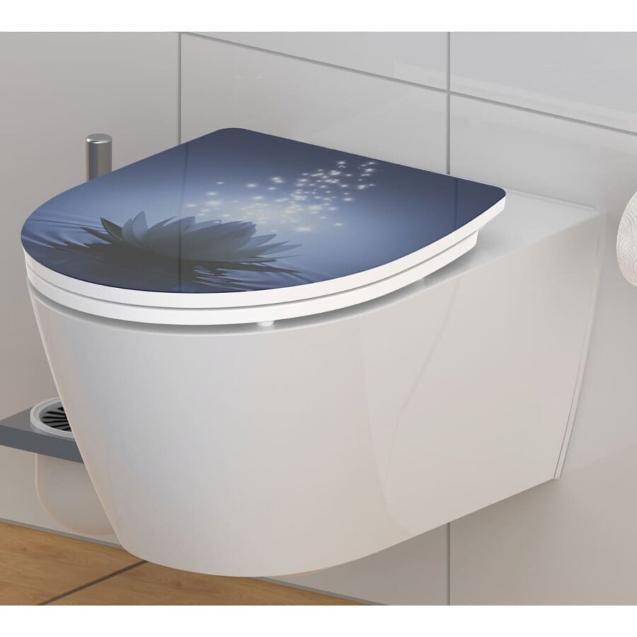 SCHÜTTE Toiletbril met soft-close WATER LILY duroplast hoogglans - Afbeelding 2