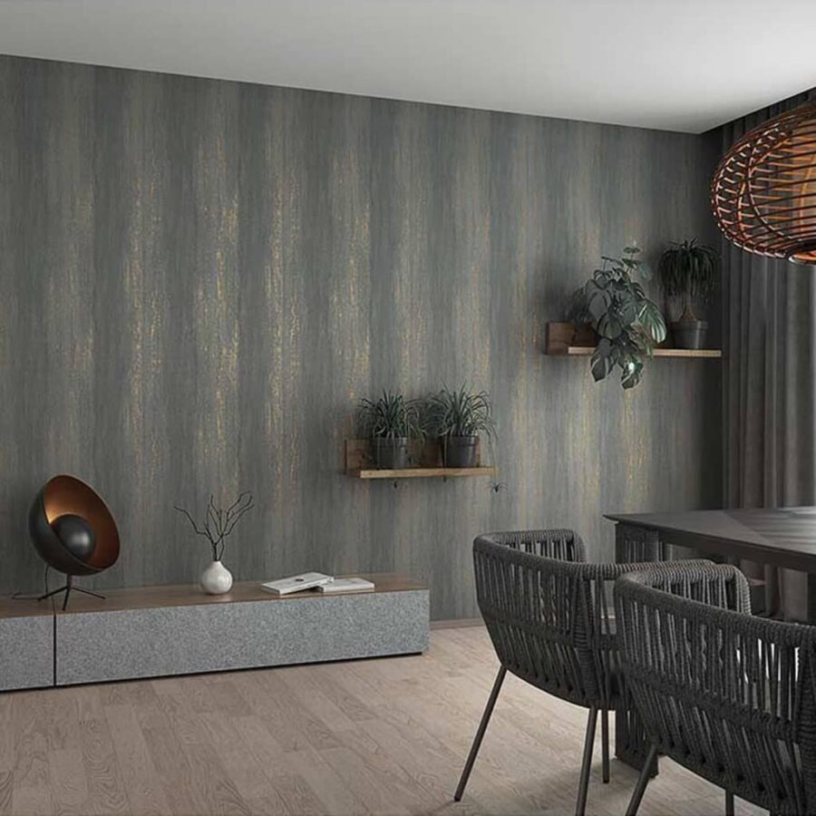 Noordwand Behang Topchic Stripes Effect metallic grijs