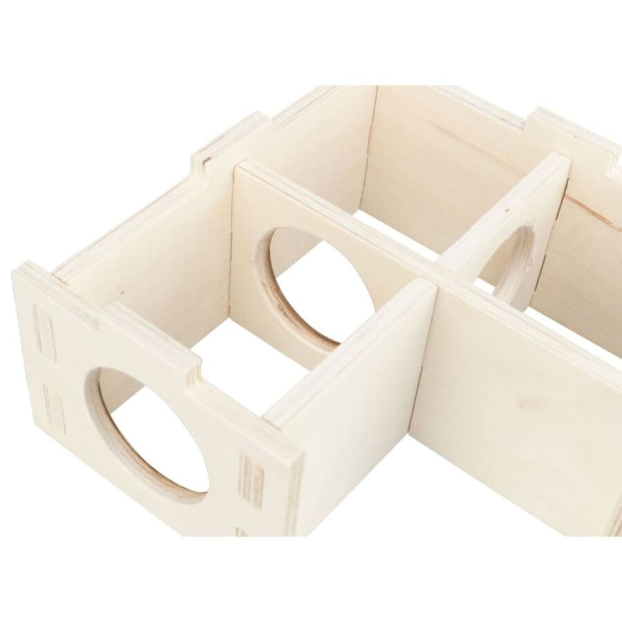 TRIXIE Knaagdierenhuis 3 kamers 25x10x25 cm hout - Afbeelding 6