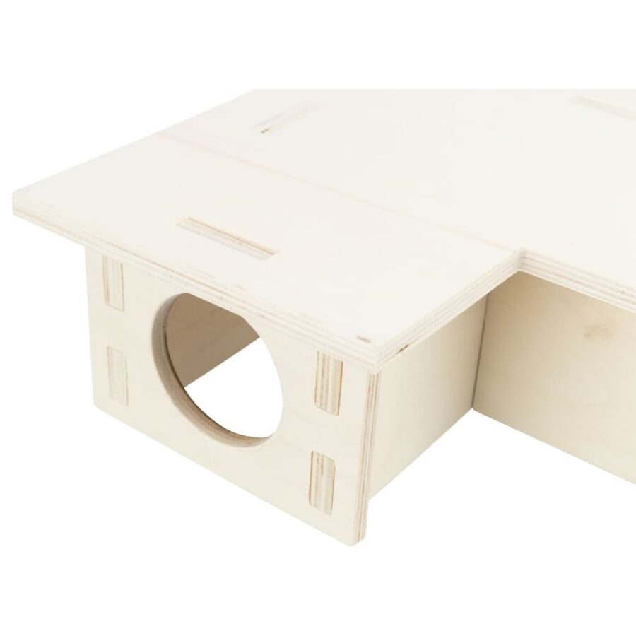TRIXIE Knaagdierenhuis 3 kamers 25x10x25 cm hout - Afbeelding 7