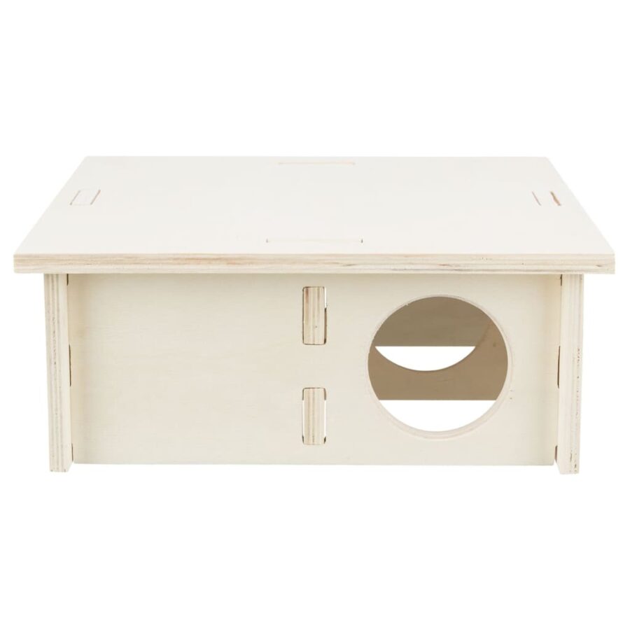 TRIXIE Knaagdierenhuis 4 kamers 25x10x25 cm hout - Afbeelding 4