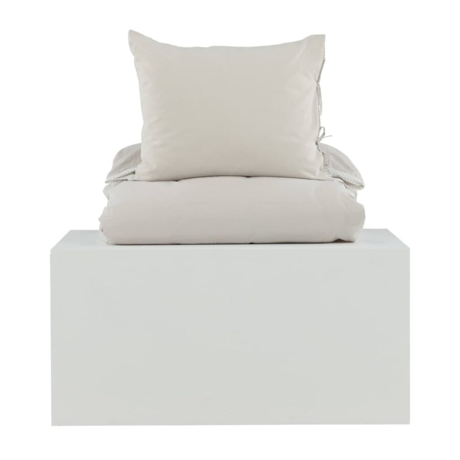 Venture Home Dekbedovertrek Jenna 200x150 cm katoen zandkleurig - Afbeelding 4