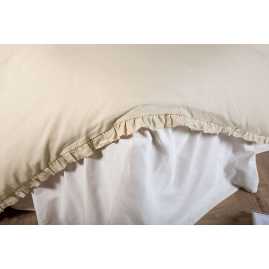 Venture Home Dekbedovertrek Lias 200x150 cm katoen beige - Afbeelding 3
