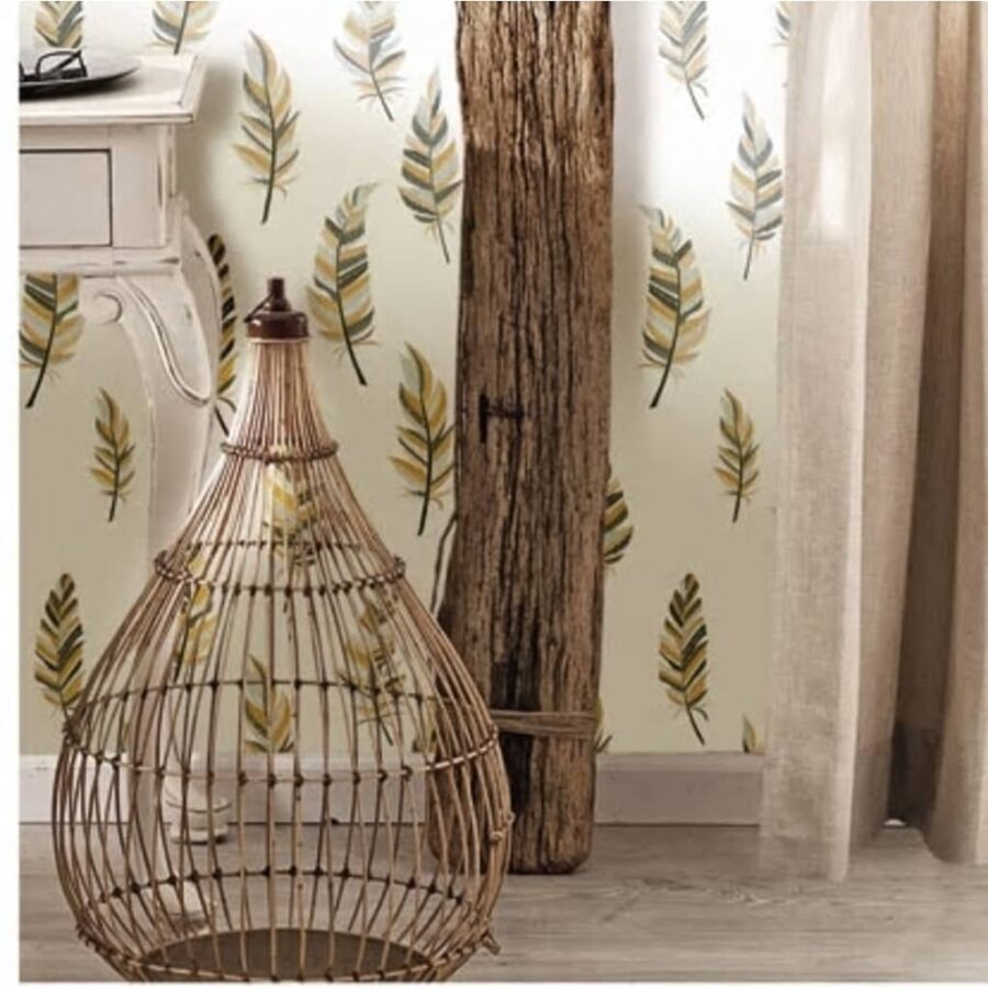 Noordwand Behang Urban Friends & Coffee Feathers wit en zilverkleurig - Afbeelding 2