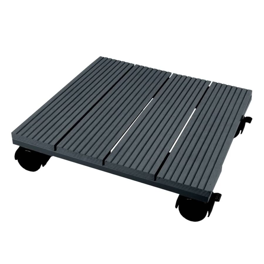Nature Plantentrolley vierkant 30x30 cm antracietkleurig HKC - Afbeelding 2
