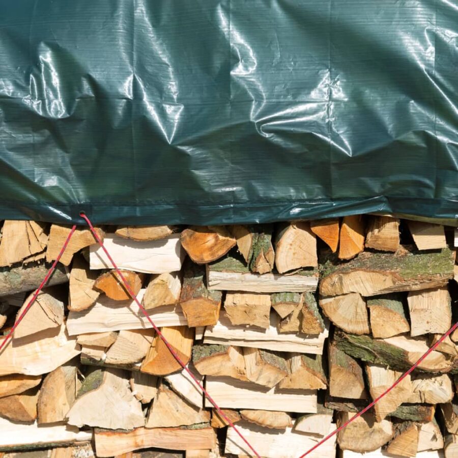 Nature Brandhout afdekzeil 2x8 m PE groen - Afbeelding 4