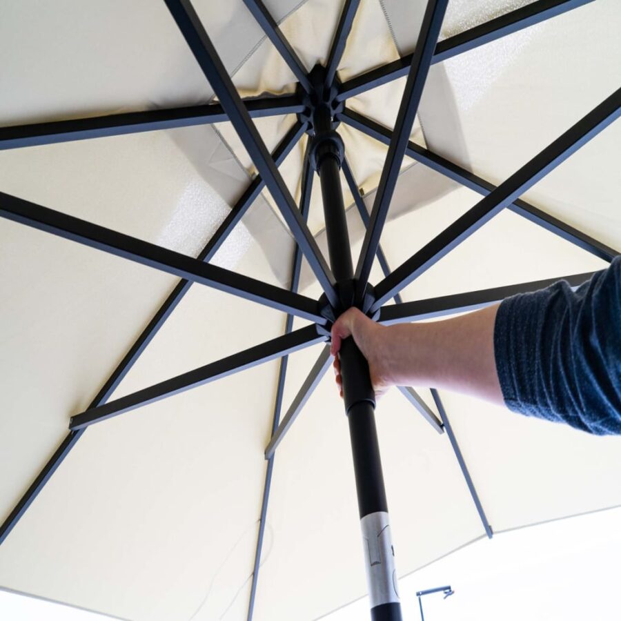 Madison Parasol Elba 300 cm grijs - Afbeelding 2