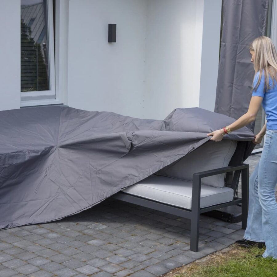 Madison Loungesethoes links 270x210x90 cm grijs - Afbeelding 6