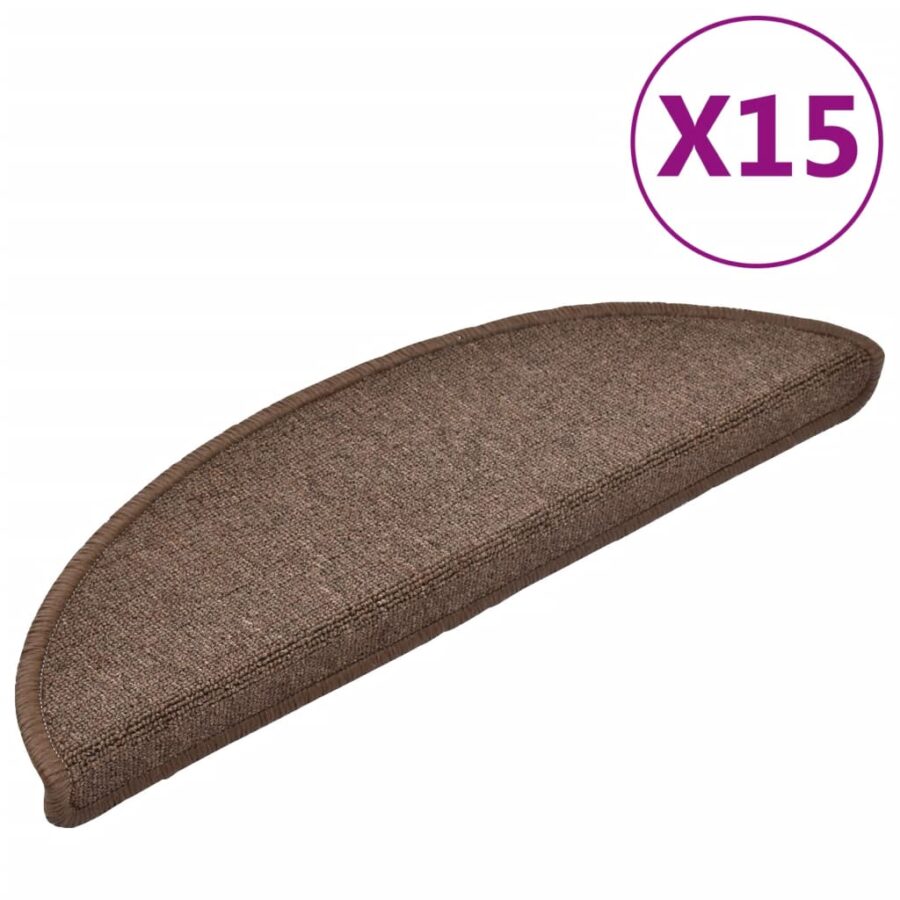 15 st Trapmatten 56x17x3 cm koffiebruin - Afbeelding 2