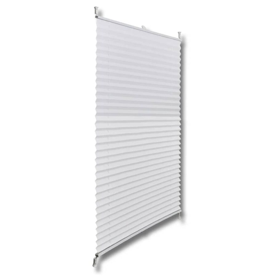 Plisséjaloezie 100x125 cm wit - Afbeelding 3