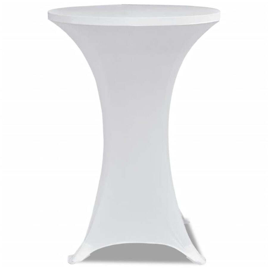 Statafelhoes Stretch Ø70cm Wit (2 stuks) - Afbeelding 3
