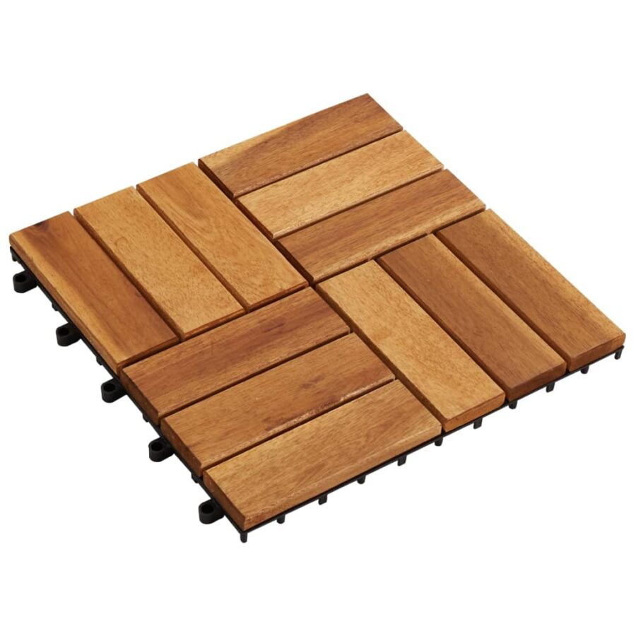 Terrastegels 30 x 30 cm Acacia set van 30 - Afbeelding 2