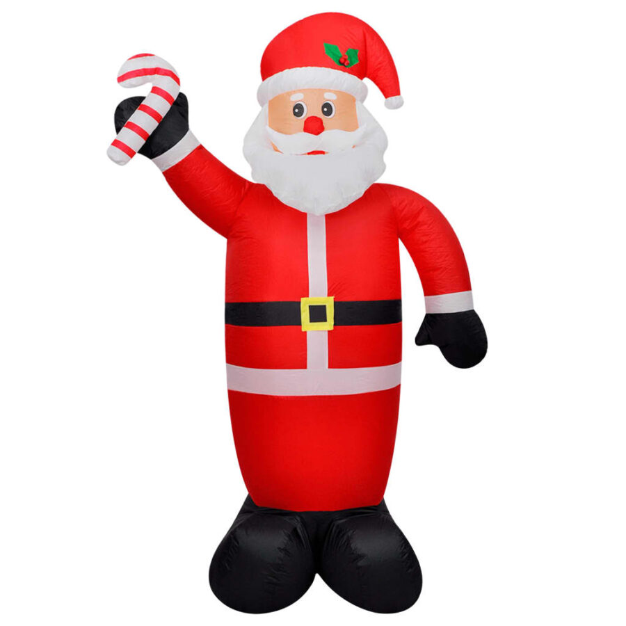Opblaasbare kerstman 120 cm - Afbeelding 2