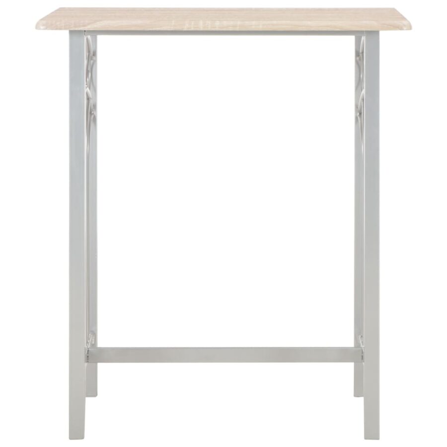 3-delige Barset hout en staal - Afbeelding 3