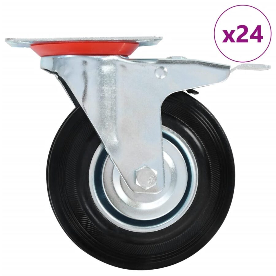24 st Zwenkwielen 125 mm