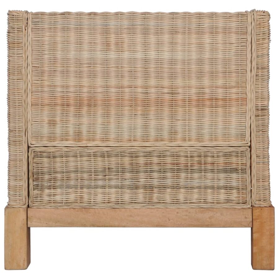 2-delig Bankstel met kussens natuurlijk rattan - Afbeelding 5