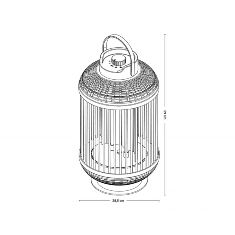 Sunred Tafelverwarmer Indox 1200 W halogeen zwart - Afbeelding 11