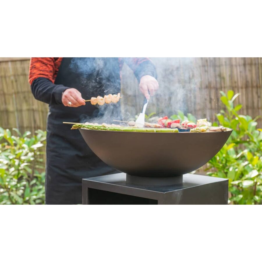 RedFire Vuurschaal met barbecuegrill ONYX met hoes 60 cm - Afbeelding 7