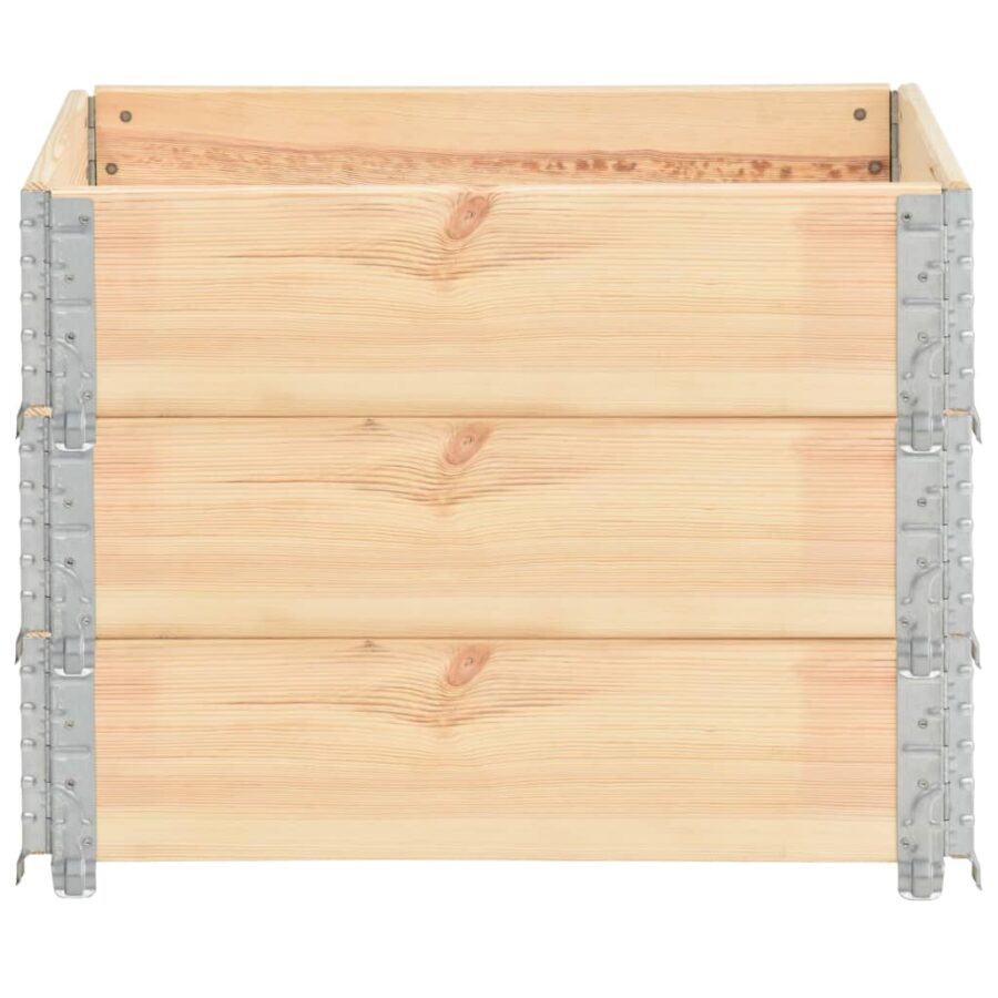 3 st Plantenbakken verhoogd 60x80 cm massief grenenhout - Afbeelding 3