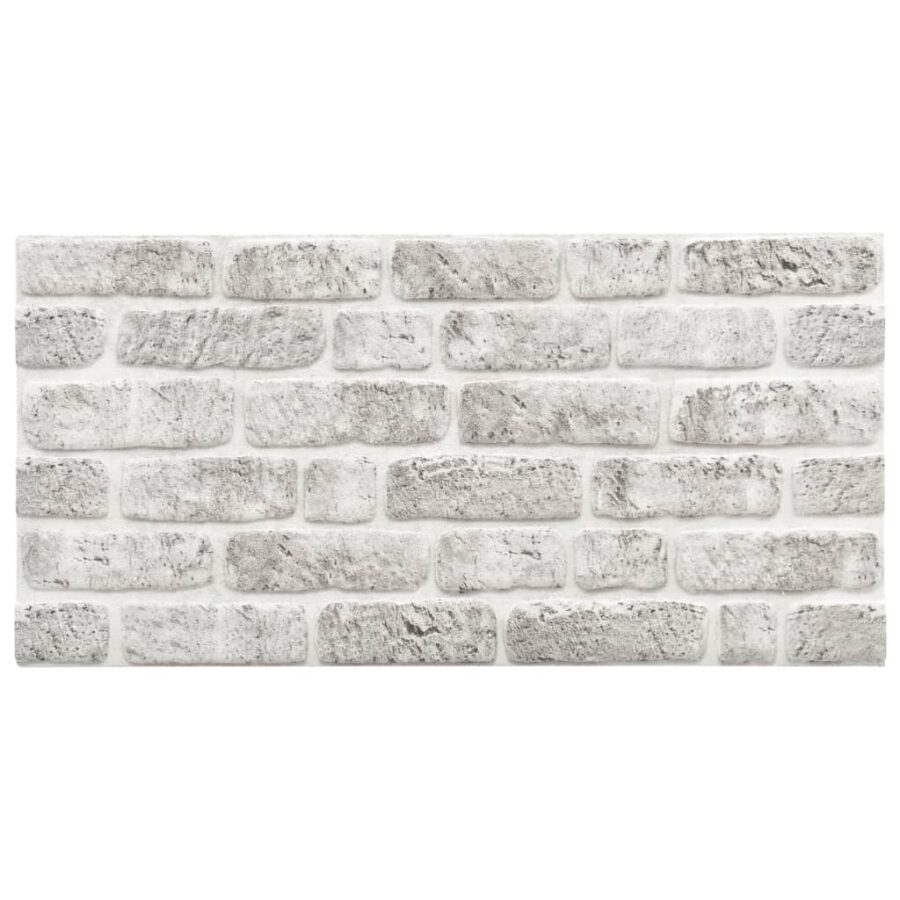 10 st Wandpanelen 3D lichtgrijze baksteen EPS - Afbeelding 2