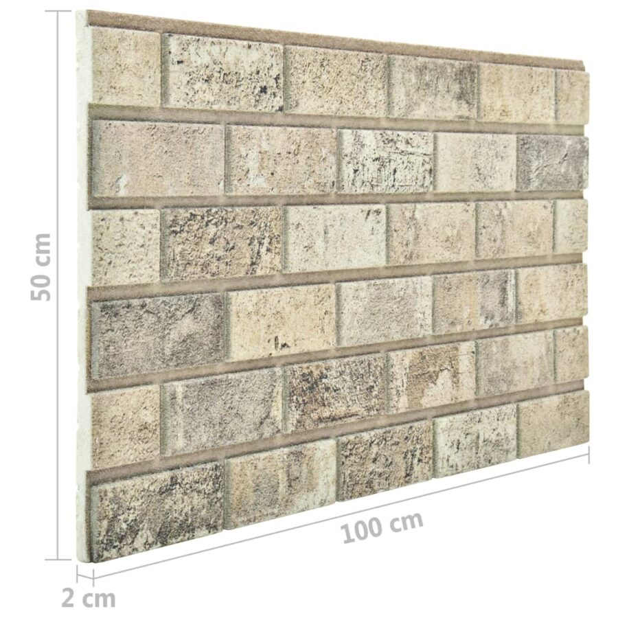 10 st Wandpanelen 3D zandkleurige baksteen EPS - Afbeelding 8
