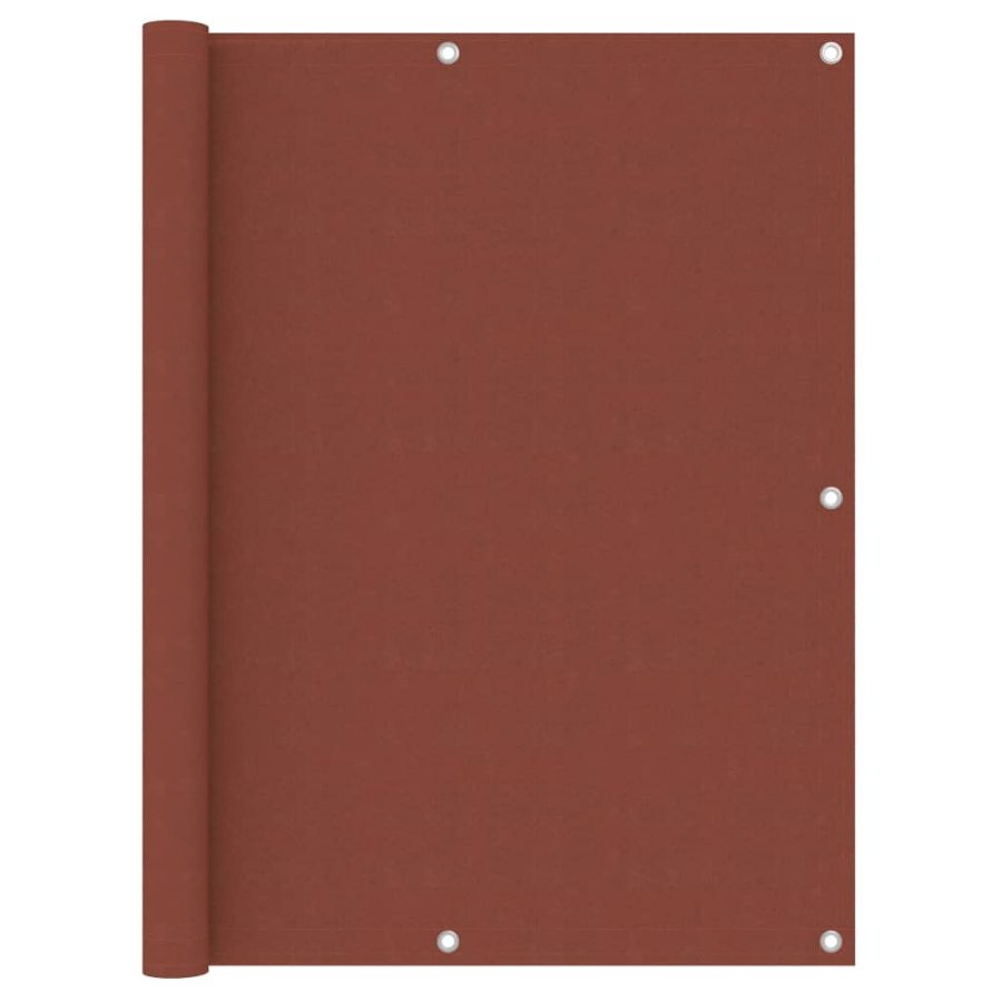 Balkonscherm 120x500 cm oxford stof terracotta