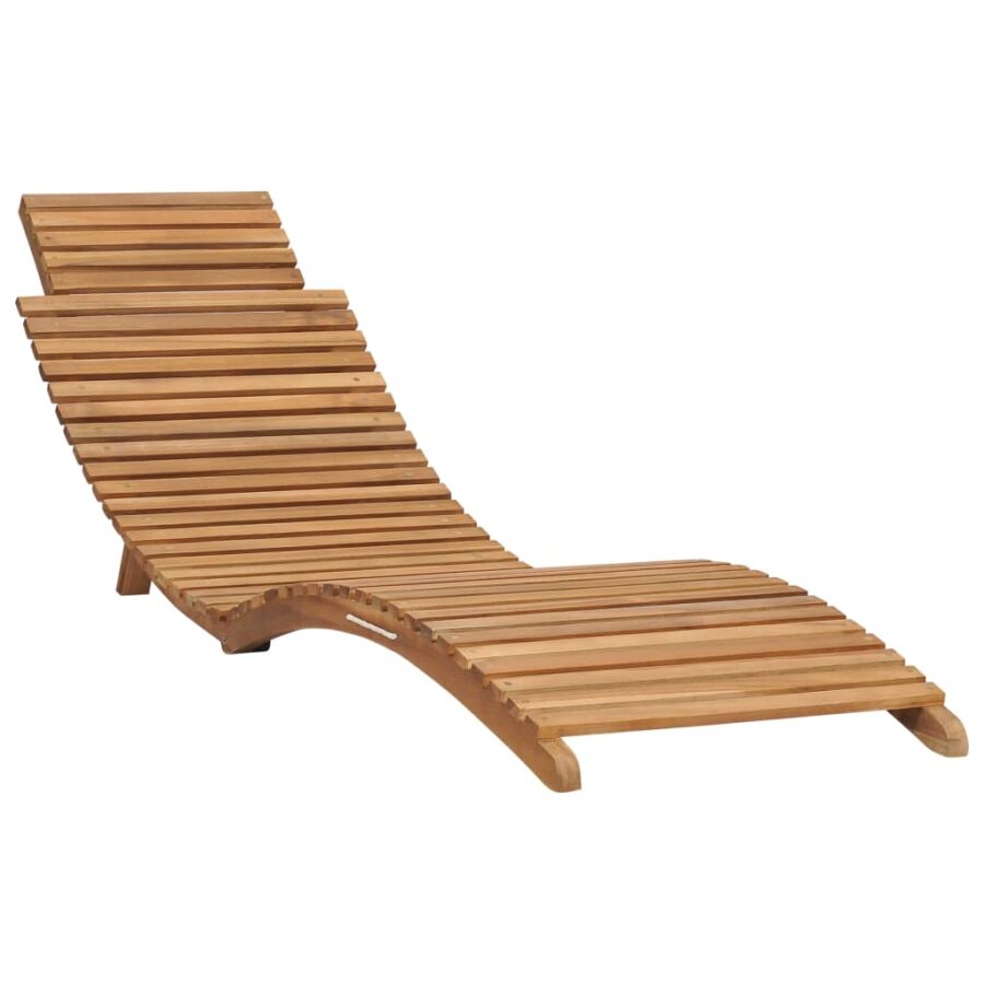 3-delige Loungeset inklapbaar massief teakhout - Afbeelding 3