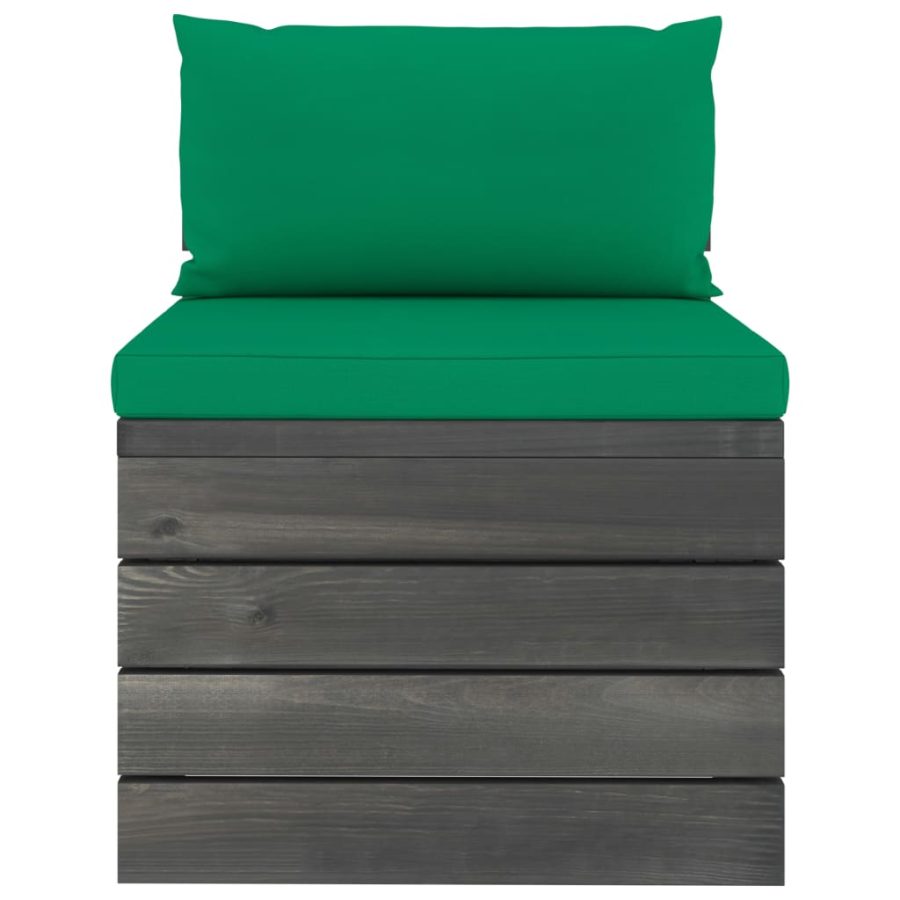 5-delige Loungeset met kussens pallet massief grenenhout - Afbeelding 5