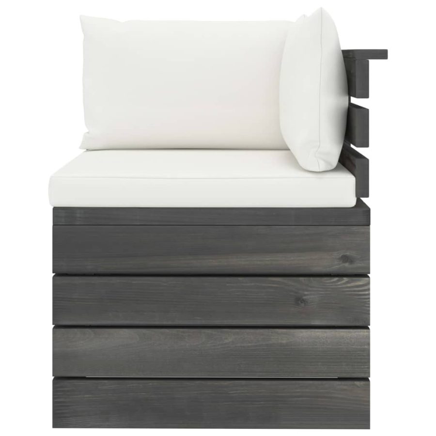 6-delige Loungeset met kussens pallet grenenhout - Afbeelding 5