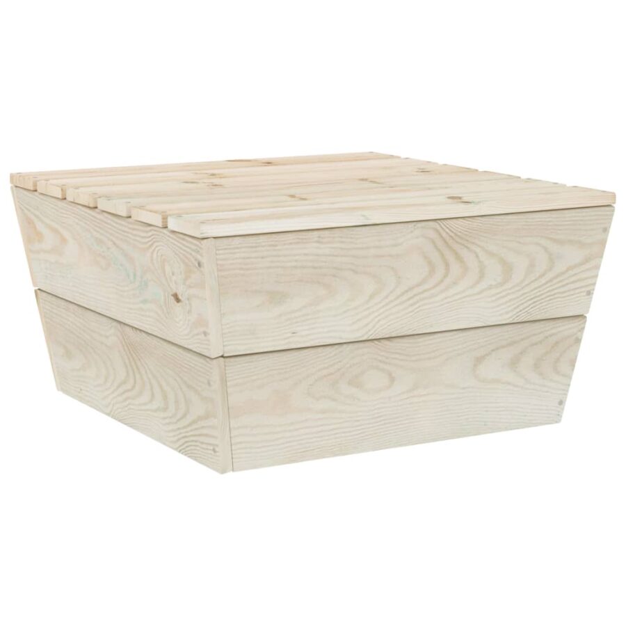 10-delige Loungeset met kussens pallet vurenhout - Afbeelding 9